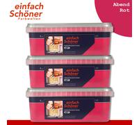 Wilckens einfach Schöner Farbwelten 3 x 1 L Innenwandfarbe Opaco Sera Rosso