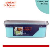 Wilckens Facile Bella Farbwelten 2x 2,5l Innenwandfarbe Opaco Karibisch Turchese