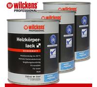 Wilckens Professionale 3 X 750 ML Vernice Per Radiatori Satinata Bianca