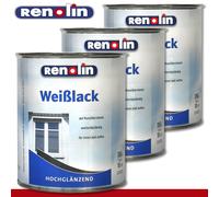 Wilckens Renolin 3 x 750 ML Vernice Bianca Lucida Legno Ferro Acciaio Interno