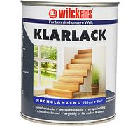 Wilckens 2 x 750 ML Vernice Chiara 2in1 Brillante Ecologico Legno Interno &
