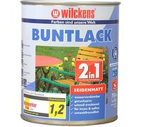 Wilckens, Vernice colorata, 2 in 1, finitura satinata, RAL 9010 (bianco puro), 750 ml, 12491000050