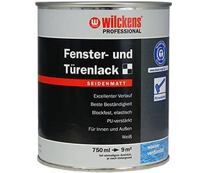 Wilckens Vernice professionale per finestre e porte, bianco satinato, 750 ml