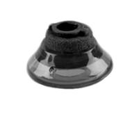 wilcractk Eartips, Confezione da 3, Misura Media, 14x10 mm, Nero Trasparente e Schiuma, Comodi Cuscinetti Auricolari di Ricambio compatibili con Le Cuffie Bluetooth Plantronics Voyager 5200