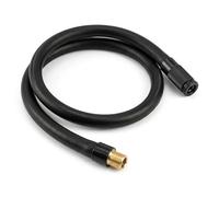 wilcractk Tubo di prolunga da 50 cm per compressori d'aria e pompe pneumatiche, compatibile con Xiaomi, tubo di ricambio, prolunga in gomma con valvola girevole per gonfiaggio pneumatici