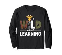 Wild About Learning Animali Safari Giungla Maglia a Manica