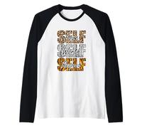 Wild About My Self-ISHX3 Leopard Tiger Zebra Strisce Maglia con Maniche Raglan