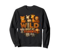 Wild About My Students Animals Teacher Classroom Jungle Felpa