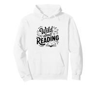 Wild About Reading, Amante dei Libri per bibliofili Felpa con Cappuccio