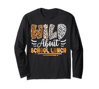 Wild About School Launch Sarcastic Back to School Humor Maglia a Manica