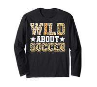Wild About Soccer Sports Player Champion Team Maglia a Manica