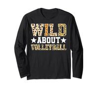 Wild About Volleyball Sports Player Champion Team Maglia a Manica