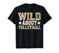 Wild About Volleyball Sports Player Champion Team Maglietta