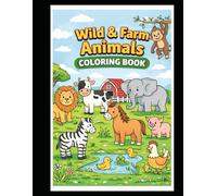 wild and Farm animals coloring book