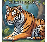 Wild and Wonderful: A Nature Coloring Book for Kids: Simple and Cute Animals to Color