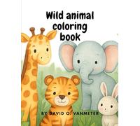 Wild animal coloring book