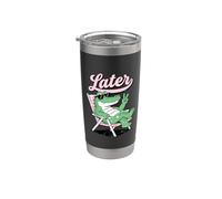 Wild animal Crocodile Funny Alligator Later Gator Bicchiere termico in acciaio inox doppia parete