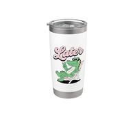 Wild animal Crocodile Funny Alligator Later Gator Bicchiere termico in acciaio inox doppia parete
