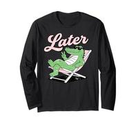 Wild Animal Crocodile Funny Alligator Later Gator Maglia a Manica