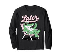 Wild Animal Crocodile Funny Alligator Later Gator Maglia a Manica