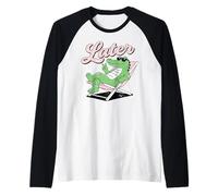 Wild Animal Crocodile Funny Alligator Later Gator Maglia con Maniche Raglan