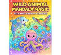 Wild Animal Mandala Magic Coloring Book: Relaxing Animal Mandala Coloring Pages with Cute and Creative Designs for Kids