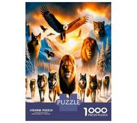 Wild Animal Parade 1000 Pezzi Puzzle Classico Nature Majesty Set Puzzle Cartone Spesso - Ragazzi 12-18 Anni, Allenamento Logico, Ottimo Regalo Per Gli Amanti Dei Puzzle 52x38cm/1000pcs