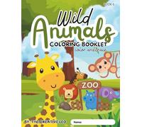 Wild Animals Coloring and Trace Book