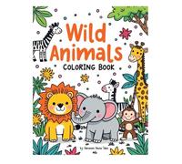 Wild Animals Coloring Book