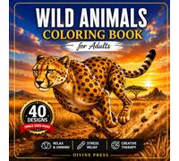 Wild Animals Coloring Book for Adults: 40 Realistic Animal Designs for Relaxation, Creativity & Mindful Coloring | Single-Sided Pages for Adults, Teens & Beginners