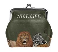 Wild Animals Portamonete Kiss Lock Portamonete Vintage Portamonete