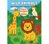 Wild Animals: Simple & Fun First Coloring for Toddlers with Big Pictures
