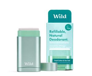 Wild Aqua Case And Fresh Cotton & Sea Salt Deodorante Starter Pack 40g