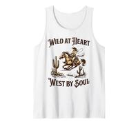 Wild at Heart West di Soul Cowgirl Western Graphic Canotta