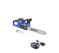 WILD BADGER POWER Motosega elettrica senza fili 40 V 16 pollici, senza spazzole, batteria e caricatore da 4.0 Ah, tecnologia di taglio intelligente, taglio efficiente, sicuro e affidabile, ideale per