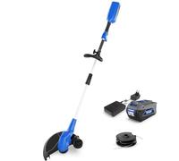WILD BADGER POWER Weed Wacker - Tagliabordi 2 in 1 senza fili, 40 V, 33 cm, con alimentazione automatica, batteria da 2,0 Ah e caricabatterie, confezione da 2