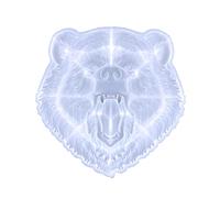 Wild Bear for Head Pendant Resin Mold Animal Silicone Molds DIY Wall Art Decor for Head Hanging Pendant C Molds Silicone