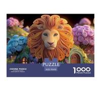 Wild Beast With_a Mane 1000 Pezzi Taglio Preciso Puzzle Festive Lion Dance Divertente Jigsaw Educativo Arredo Per Amici 70x50cm/1000pcs