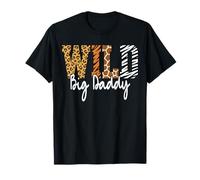 Wild Big Daddy Animal Pattern Padre Earth Day Maglietta