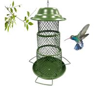 Wild Bird Feeders, 3-Layer Metal House, Large Capacity Design, 360 Degree Access, Weather Resistant Build, Easy Refill, Sturdy Finish, Garden, Yard, Outdoor Decoration, 9.06 inches