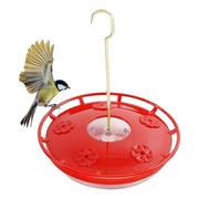 Wild Birds Feeder, Wilds Bird Waters Dispenser, 9.84x7.87 Inches, Hummingbird Water Dispensers, Outdoor Garden Yard Accessory for Backyard Birdwatching, Red and Green