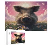 Wild Boar Puzzle 300 Pezzi Per Famiglia E Amici Paisaje Edificio Rompicapo Relax Pressione Ridotta Giochi Da Tavolo Per Serate in Compagnia Regalo Natale 2025 300 PCS