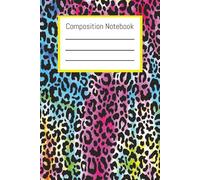Wild & Bright: Cheetah Print Composition Notebook for Kids: A 142-Page Wide-Ruled Notebook with Multicolor Animal Print Cover for School & Creative Fun