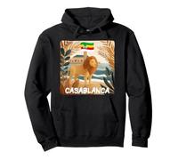 Wild Casablanca Graphic con Natura e Costume da Leone Felpa con Cappuccio