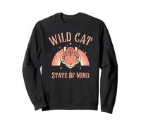 Wild Cat State of Mind (Power Statement Boho Tiger Graphic) Felpa