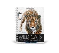 Wild Cats Coloring Book for Adults