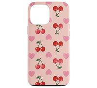 Wild Cherries Hearts Pattern Cherry Red Custodia per iPhone 13 Pro Max