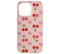 Wild Cherries Hearts Pattern Cherry Red Custodia per iPhone 14 Pro Max