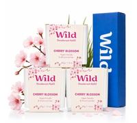 Wild Cherry Blossom Deodorante Naturale Ricaricabile | 3 Ricariche | Compatibili con custodia Wild | Protezione 24 ore | Senza Alluminio | Formula vegana | Ingredienti naturali