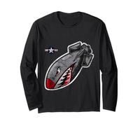 Wild Cool Wild Flying Army Shark Graphic Tees & Cool Designs Maglia a Manica